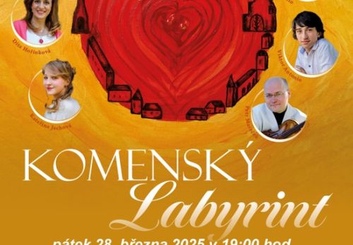 „Komenský – Labyrint“ 28. 3. 2025 v 19.00 Praha – kostel Sv. Martina ve Zdi